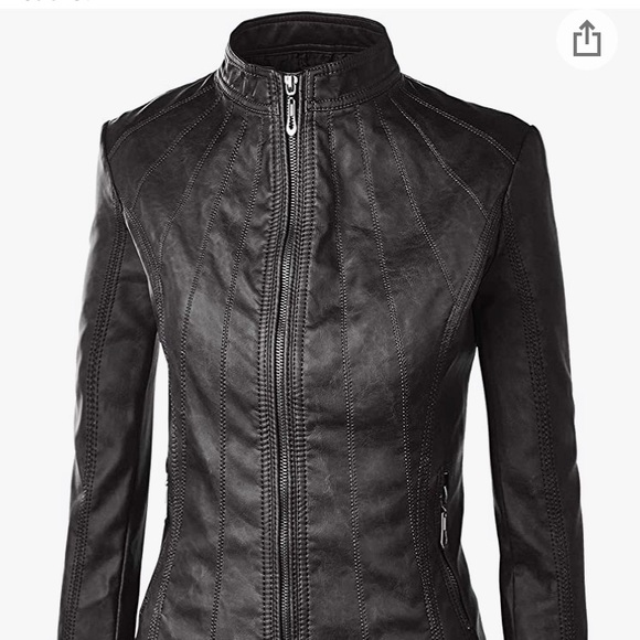 Lock and Love Jackets & Blazers - Vegan Leather Moto Jacket